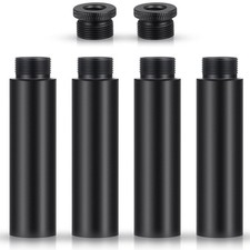 4 Pieces Mic Stand Extension Tube 5/8 Inch Microphone Extension Pipe Aluminiu...