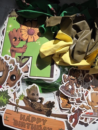 Groot Party DekoGroot Geburtstag Party Zubehör inklusive Banner 62 Teile.