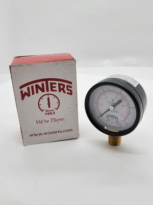 #ad Winters 36TV59 Pressure Gauge Lead Free 2quot; Dial 0 15PSI 1 4 NPT Male Brass $20.00