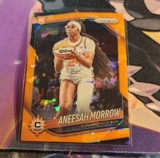 2025 Panini WNBA Prizm Aneesah Morrow Orange Cracked Ice Rookie RC