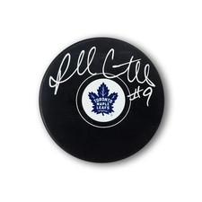 Russ Courtnall Autographed Toronto Maple Leafs Hockey Puck