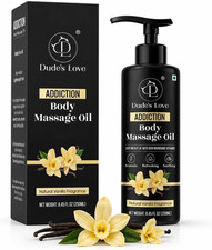 Dude's Love Organic Vanilla Massage Oil Coconut Jasmine Non Sticky 8.45 Fl Oz
