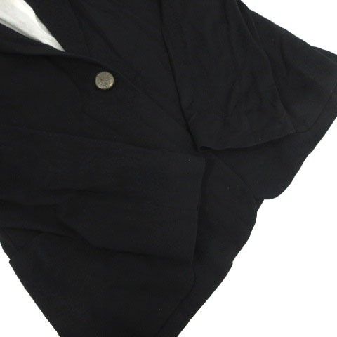 ZARA BASIC Jacket Tailored Color Single 1B Black … - image 4