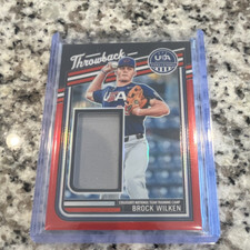 2023 Panini Stars & Stripes Brock Wilken Serial Numbered Memorabilia TM-BW