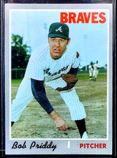 1970 Topps Bob Priddy #687 Atlanta Braves NMT-MT