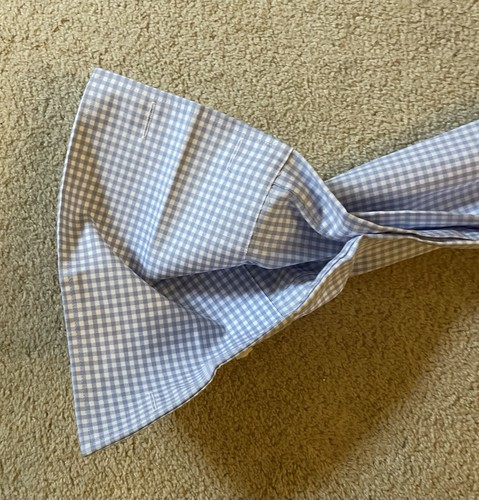 TM Lewin Blue Checked Shirt 15.5" Collar, Slim Fit Non Iron - Picture 5 of 7