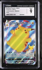 SURFING PIKACHU VMAX 009/025 HOLO CELEBRATIONS POKEMON CGC 9 MINT on eBay