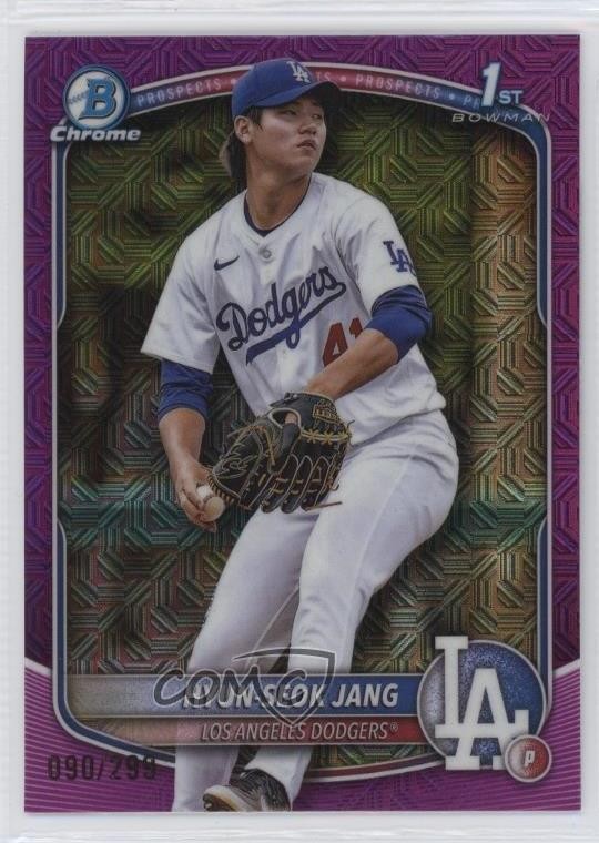 2025 Bowman Chrome Prospects Mega Box Fuchsia Mojo Refractor Hyun-Seok Jang 1w3
