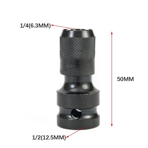 1/2 To 1/4 Drive Hex Shank Quick Release Holder Bit Attachment Adapter Spare - Bild 12 von 12