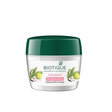 Biotique Coconut Brightening Cream 175g  Natural Glow  Dark Spot Care  Non-Gr