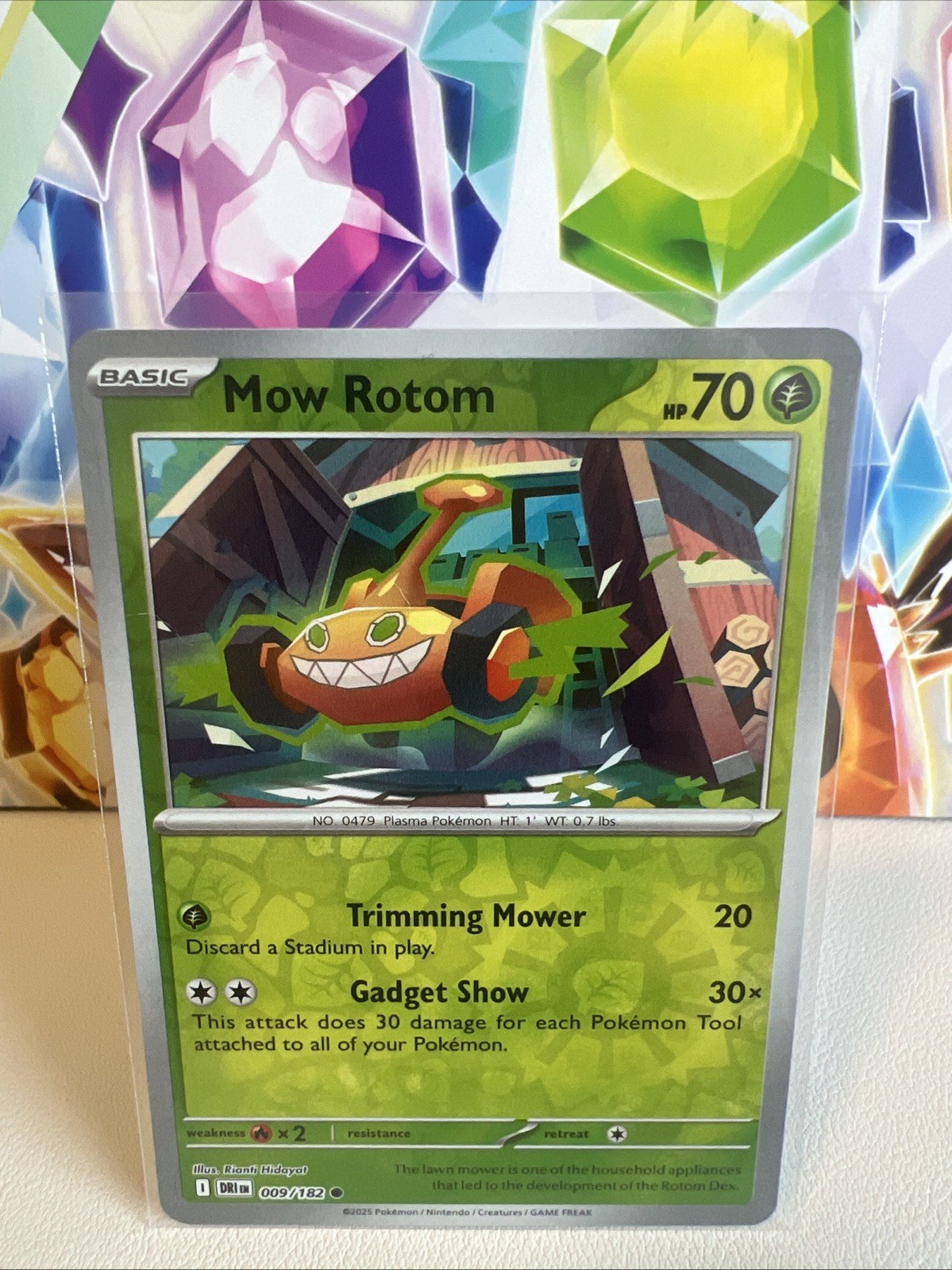 Mow Rotom 009/182 Common Reverse Holo - Pokemon TCG Destined Rivals NM