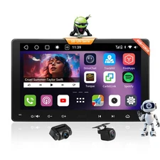 HD 1080P CAM +ATOTO S8 Ultra New 9in 2DIN AI Car Stereo 6G+128G Wirelss Carplay