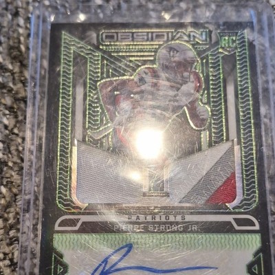 Panini 2022 Obsidian Pierre Strong Jr. Rookie Jersey Ink Patch Auto RJI-PST /149
