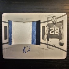 Hassan Haskins 2022 National Treasures RC Material Signatures Printing Plate #/1