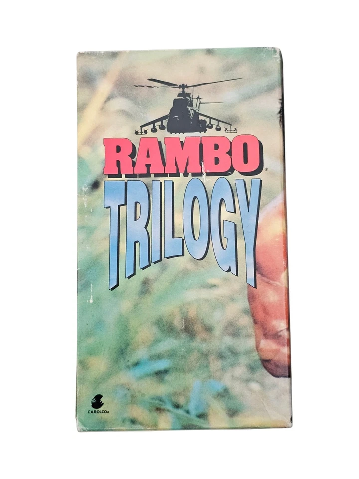 VTG Rambo Trilogy VHS Set of 3 Tapes First Blood Part II & Rambo III Stallone - Image 3 of 4