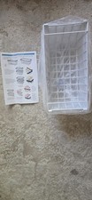 Premium Freezer Storage BasketStackable Wire Organizer | White | New (Inspected)