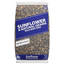 Global Harvest Foods Sunflower Seed and Grain Mix Wild Bird Feed, Dry, 20lb Bag