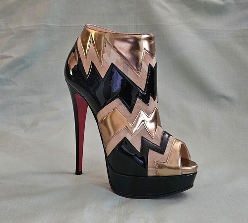 Women's Christian Louboutin Designer Ankle Boots Heels Size 8 US - Picture 6 of 16