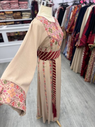 Nuevo vestido de lujo elegante bordado con cinturón talla 1 (38) - Imagen 3 de 3