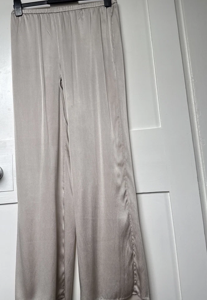 PANTALÓN PIJAMA ZARA MEZCLA SEDA TALLA M 10-12 PRECIO DE VENTA SUGERIDO POR EL FABRICANTE 89,99 € Foto 4 de 4