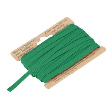 1/4 Inch Double Fold Bias Tape Continuous Bulk Bias Tape Green 10 Yards