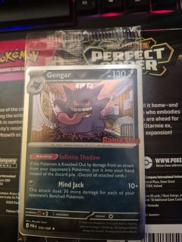 Gengar Perfect Order Gamestop Stamped Promo Card Sealed Pokemon TCG