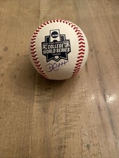 DEREK CURIEL LSU TIGERS SIGNED OFFICIAL 2025 CWS LOGO BASEBALL. CHAMPS! PROOF