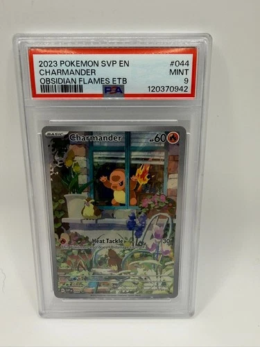 2023 POKEMON SVP EN-SV BLACK STAR PROMO #044 CHARMANDER PSA 9