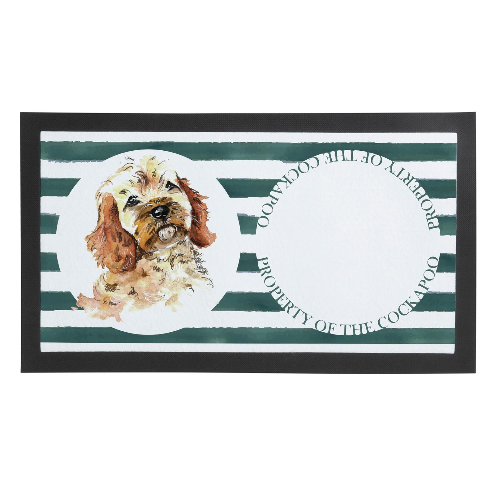 Cockapoo Pet Bowl Mat - Anti-Slip Dog Feeding Mat Gift for Dog Owners