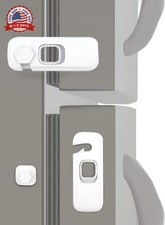 Fridge Child Lock for Refrigerator, Freezer and Cabinet, 2 Pack Adhesive Baby Pr