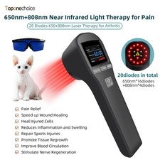 Red Light Therapy for Home Use Treat Dog Arthritis Pain Naturally 650nm 808nm