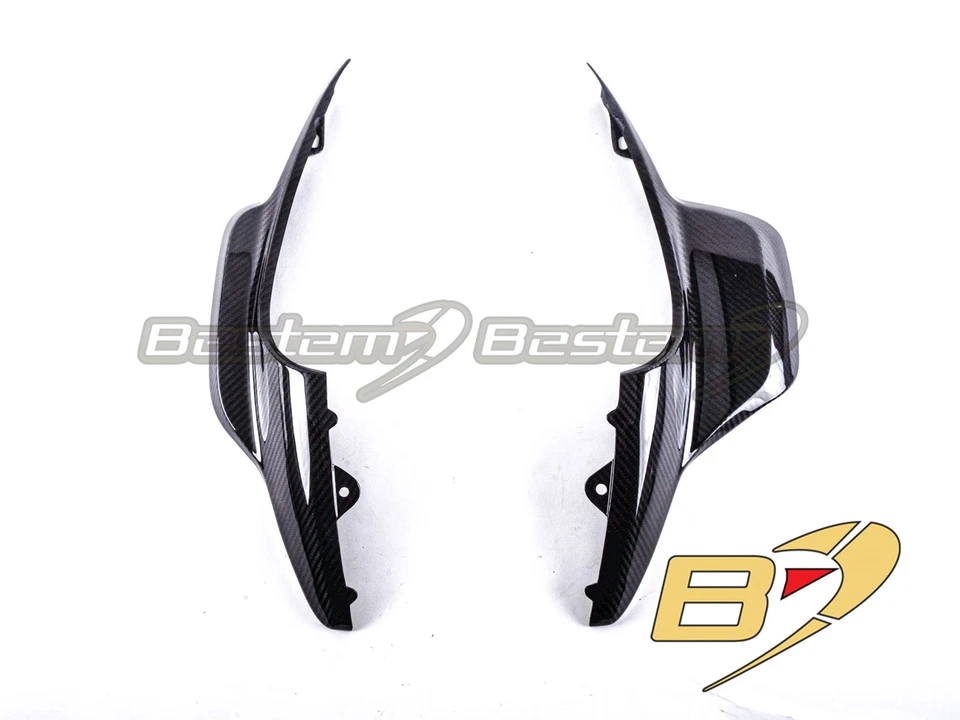 Fundas laterales de asiento de fibra de carbono (L+R) sarga Harley Davidson SportSter S 2021+ Foto 3 de 4