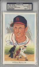 PSA/DNA 1989 Perez-Steele Celebration Postcards /10000 Stan Musial #33 HOF g2u
