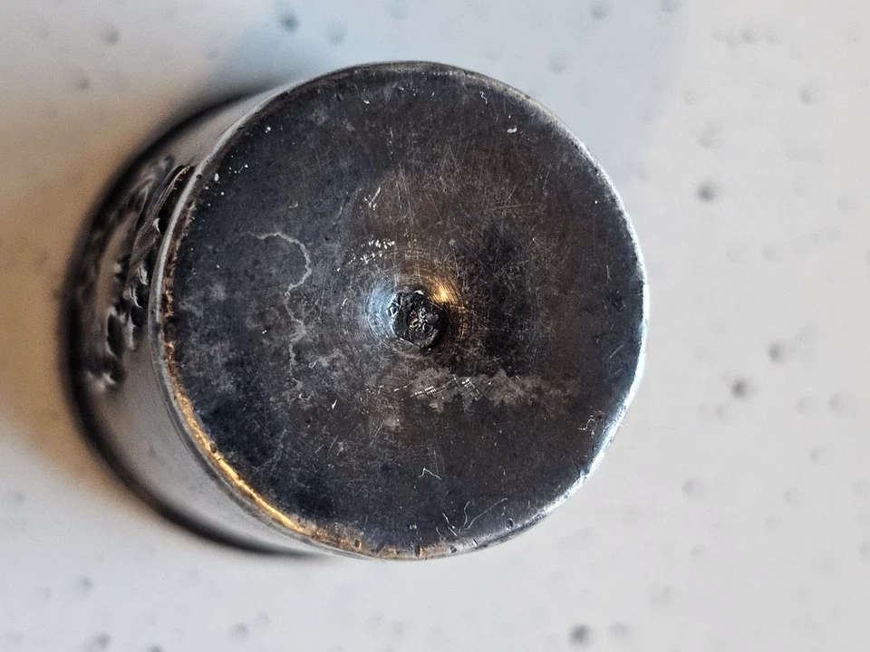 Petit Shot Gobelet Timbale Argent Massif Minerve - Photo 3/4