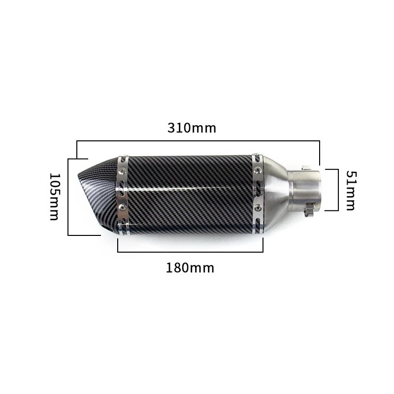 Sistema de silenciador de tubo medio delantero de escape Slip para Benelli TNT125 TNT135 2017-2025 Foto 2 de 4