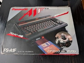 MSX 2 Panasonic FS-A1F Personal Computer Boxed - Working and upgraded