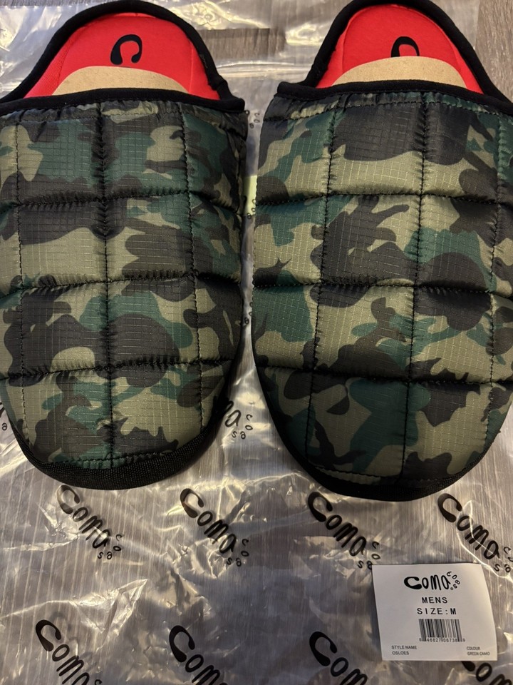 Comp Toe Mule Coma Toes Men’s mule Slippers New camouflage Size 9-10 approx | eBay UK