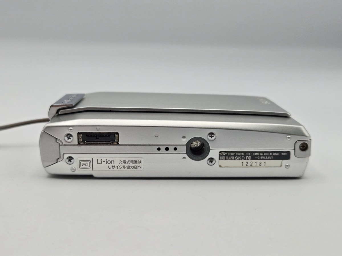 MINT] SONY Cyber-Shot DSC-T100 Silver Compact Digital Camera From