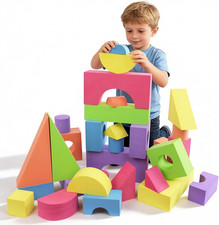 Large Building Foam Blocks for Toddlers, EVA Stacking Foam Building Blocks Toy S