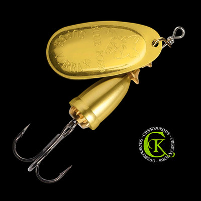 Blue Fox Spinner Gold Gr.6 Blinker Spoon Rattle Kunstköder Runner Twitchbait