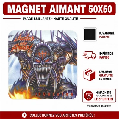 Magnet Judas Priest Jugulator 5x5 cm Aimant Frigo fridge magnet - Photo 1/4
