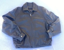 Wilsons Leather Mens Leather Jacket - Size Medium- Pelle Studio - Black