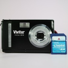 Vivitar Vivicam X016 10.1MP Compact Digital Camera Black Tested