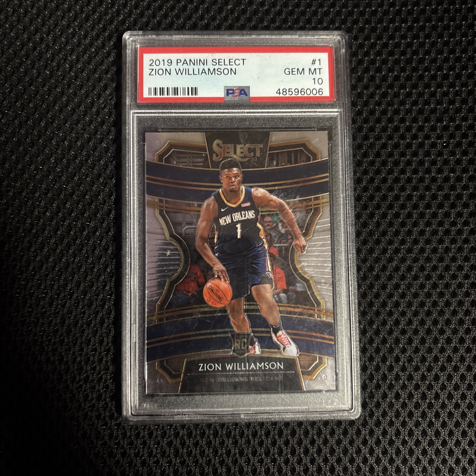 2019 PANINI SELECT #1 ZION WILLIAMSON RC CONCOURSE ROOKIE PSA 10