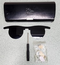 Saks Fifth Avenue Eyeglass Sunglasses Case Hard Shell Snap Travel Carrier  More