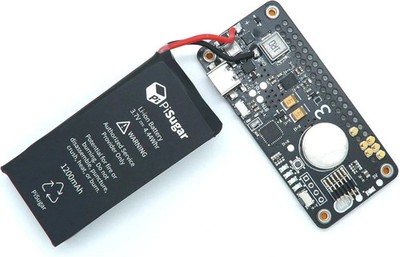 PiSugar 3 UPS Power Board for Raspberry Pi Zero W/WH 1200mAh Portable Pwnagotchi