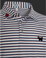 New Scotty Cameron Polo Shirt Bulldog Joan Performance Jersey Stripe XL Circle T