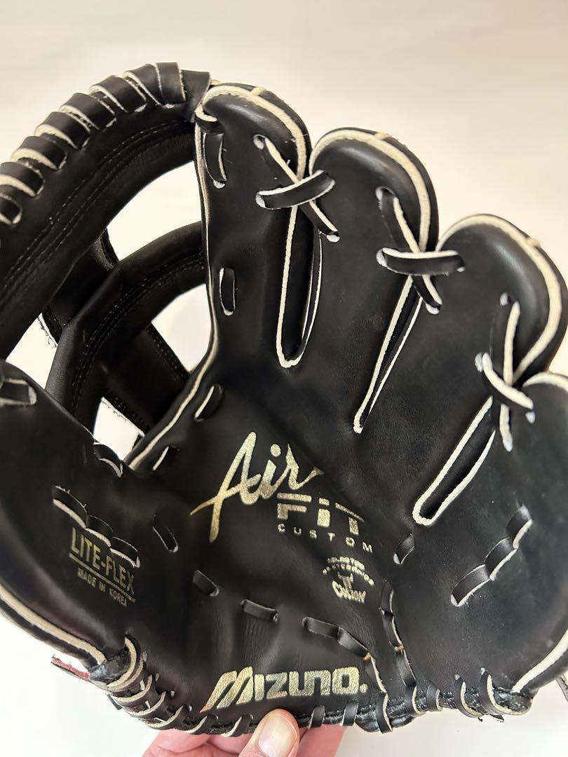 【未使用】Mizuno グローブ AIRFITレッド MIZUNO 交換無料 ミズノ 野球 グラブ 軟式用TECH Knit 内野手用