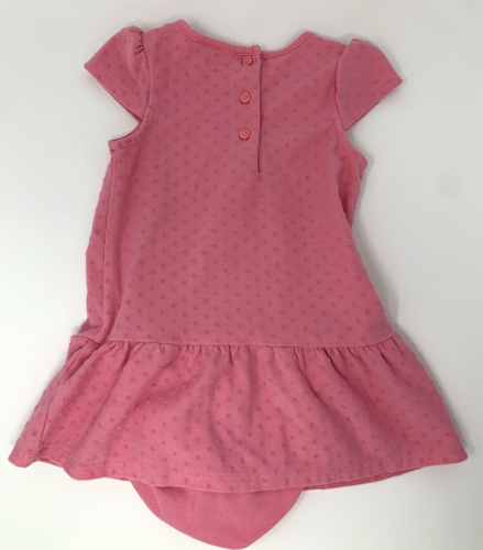 Abito e fiori Janie and Jack bambina 3-6 mesi rosa rosa svizzero a pois fiocco - Foto 7 di 8