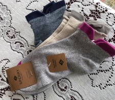 Women  s Sperry 3 Pack Tab Low Show Socks Shoe Size 5-10 Multi Colors Soft New